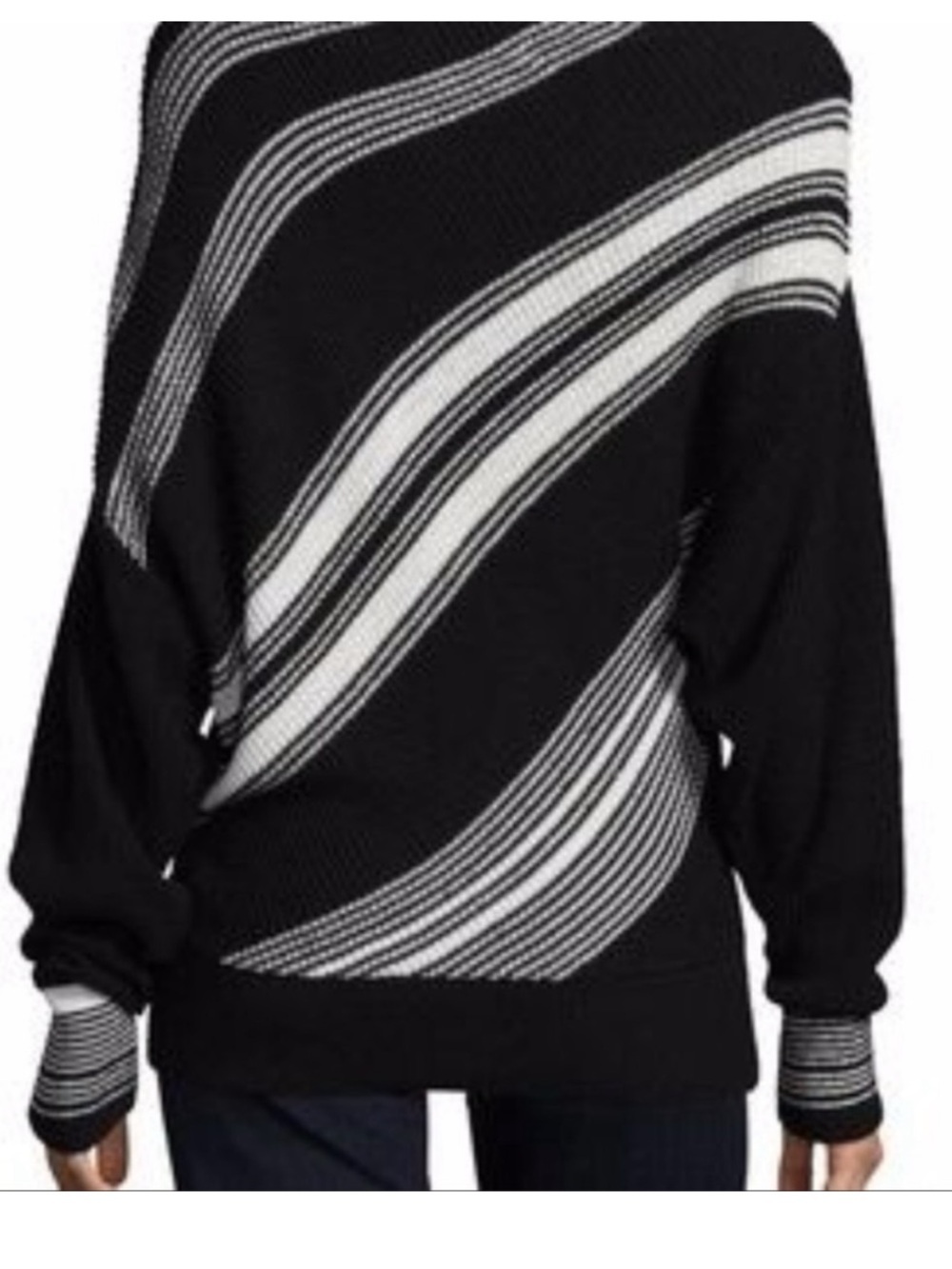 Free People Striped Spectrum Off The Shoulder Sweater